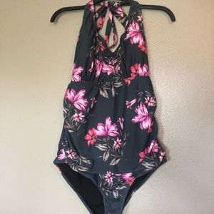 Tropical One Piece Bathing Suit